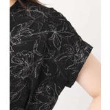 ラインフラワープリントワンピース/洗える/WEB限定サイズあり | OFUON | 詳細画像14 