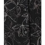 ラインフラワープリントワンピース/洗える/WEB限定サイズあり | OFUON | 詳細画像18 