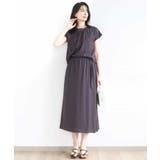 リネンライクウエスト切り替えワンピース/洗える/WEB限定 | OFUON | 詳細画像17 