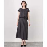 リネンライクウエスト切り替えワンピース/洗える/WEB限定 | OFUON | 詳細画像18 