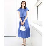 リネンライクウエスト切り替えワンピース/洗える/WEB限定 | OFUON | 詳細画像3 