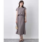 リネンライクウエスト切り替えワンピース/洗える/WEB限定 | OFUON | 詳細画像7 