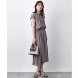 リネンライクウエスト切り替えワンピース/洗える/WEB限定 | OFUON | 詳細画像8 