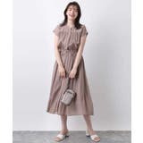 ギャザーデザインワンピース/洗える/WEB限定 | OFUON | 詳細画像10 