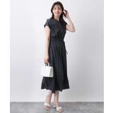 ギャザーデザインワンピース/洗える/WEB限定 | OFUON | 詳細画像15 