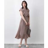 ギャザーデザインワンピース/洗える/WEB限定 | OFUON | 詳細画像9 