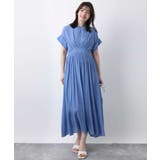 ウエスト切り替えキーネックワンピース/洗える/WEB限定 | OFUON | 詳細画像12 