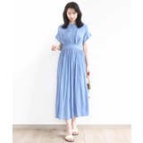 ウエスト切り替えキーネックワンピース/洗える/WEB限定 | OFUON | 詳細画像15 