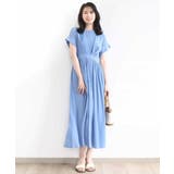 ウエスト切り替えキーネックワンピース/洗える/WEB限定 | OFUON | 詳細画像16 