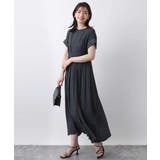 ウエスト切り替えキーネックワンピース/洗える/WEB限定 | OFUON | 詳細画像6 