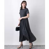 ウエスト切り替えキーネックワンピース/洗える/WEB限定 | OFUON | 詳細画像8 