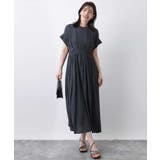 ウエスト切り替えキーネックワンピース/洗える/WEB限定 | OFUON | 詳細画像9 