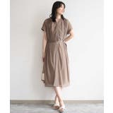 キーネックシアーワンピース/洗濯機で洗える/WEB限定サイズあり | OFUON | 詳細画像3 