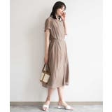 モカ | キーネックシアーワンピース/洗濯機で洗える/WEB限定サイズあり | OFUON