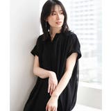 ブラック | キーネックシアーワンピース/洗濯機で洗える/WEB限定サイズあり | OFUON