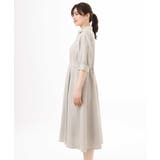 六分袖スキッパーワンピース/UVカット/洗濯機で洗える/WEB限定サイズあり | OFUON | 詳細画像17 