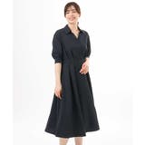 六分袖スキッパーワンピース/UVカット/洗濯機で洗える/WEB限定サイズあり | OFUON | 詳細画像26 