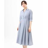 六分袖スキッパーワンピース/UVカット/洗濯機で洗える/WEB限定サイズあり | OFUON | 詳細画像28 