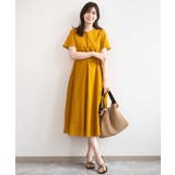 VネックAラインシルエットワンピース/洗える/WEB限定カラーサイズあり | OFUON | 詳細画像13 