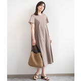VネックAラインシルエットワンピース/洗える/WEB限定カラーサイズあり | OFUON | 詳細画像17 