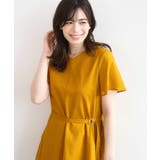イエローオレンジ | VネックAラインシルエットワンピース/洗える/WEB限定カラーサイズあり | OFUON