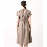 リボンベルト付きシャツワンピース/2way仕様/洗える/WEB限定サイズ | OFUON | 詳細画像23 
