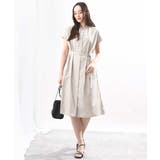 リボンベルト付きシャツワンピース/2way仕様/洗える/WEB限定サイズ | OFUON | 詳細画像3 