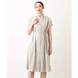 リボンベルト付きシャツワンピース/2way仕様/洗える/WEB限定サイズ | OFUON | 詳細画像31 