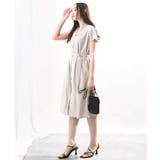 リボンベルト付きシャツワンピース/2way仕様/洗える/WEB限定サイズ | OFUON | 詳細画像4 