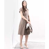 リボンベルト付きシャツワンピース/2way仕様/洗える/WEB限定サイズ | OFUON | 詳細画像6 