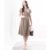 リボンベルト付きシャツワンピース/2way仕様/洗える/WEB限定サイズ | OFUON | 詳細画像8 