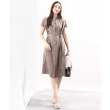 リボンベルト付きシャツワンピース/2way仕様/洗える/WEB限定サイズ | OFUON | 詳細画像9 