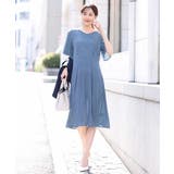 フレアースリーブ幾何柄ワンピース/洗える | OFUON | 詳細画像10 