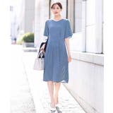 フレアースリーブ幾何柄ワンピース/洗える | OFUON | 詳細画像12 