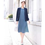 フレアースリーブ幾何柄ワンピース/洗える | OFUON | 詳細画像18 