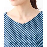 フレアースリーブ幾何柄ワンピース/洗える | OFUON | 詳細画像26 