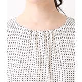 変形ドット柄ワンピース/洗える | OFUON | 詳細画像21 