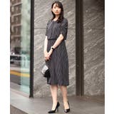 変形ドット柄ワンピース/洗える | OFUON | 詳細画像3 