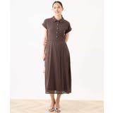 衿付きウエスト切り替えワンピース/洗える/WEB限定 | OFUON | 詳細画像4 