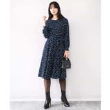 総柄ウエスト切り替えワンピース/洗える/WEB限定サイズあり | OFUON | 詳細画像11 