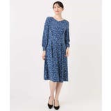 総柄ウエスト切り替えワンピース/洗える/WEB限定サイズあり | OFUON | 詳細画像14 