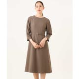 [セットアップ対応]ベルト付きタックワンピース/洗える/WEB限定サイズあり | OFUON | 詳細画像37 