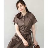 ブラウン | シャンブレーシャツワンピース/洗える/WEB限定 | OFUON