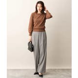 ベーシックボートネックニット/洗える/WEB限定サイズあり | OFUON | 詳細画像38 