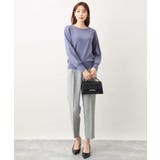 ベーシックボートネックニット/洗える/WEB限定サイズあり | OFUON | 詳細画像59 