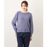 ベーシックボートネックニット/洗える/WEB限定サイズあり | OFUON | 詳細画像76 