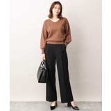 ベーシックVネックニット/洗える/WEB限定サイズあり | OFUON | 詳細画像10 