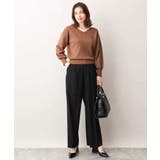 ベーシックVネックニット/洗える/WEB限定サイズあり | OFUON | 詳細画像12 