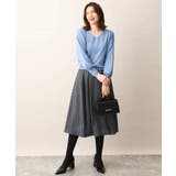 ベーシックVネックニット/洗える/WEB限定サイズあり | OFUON | 詳細画像19 