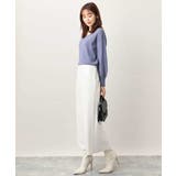 ベーシックVネックニット/洗える/WEB限定サイズあり | OFUON | 詳細画像34 